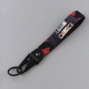Itachi Uchiha Akatsuki Keychain – Anime Accessory Wrist Strap for Keys or Bags
